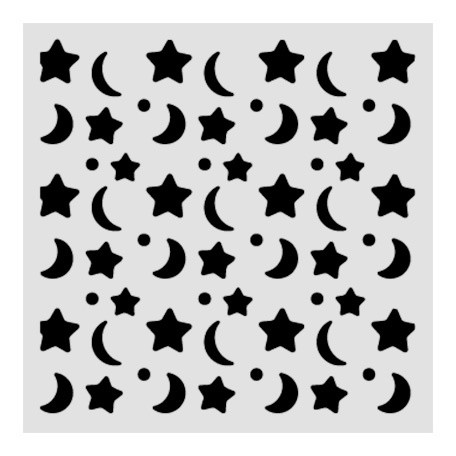 3 Pack - Stamperia Stencil 4.72"X 4.72"-Baby Star And Moon - 5A003H57-1HC7Q