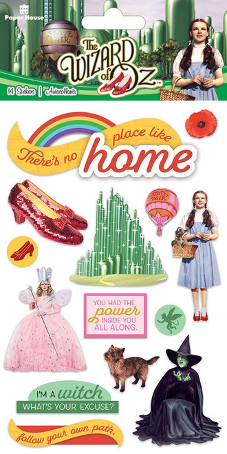 3 Pack - Paper House 3D Stickers-Wizard Of Oz - STDM0334 - 767636844001