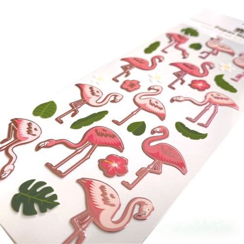3 Pack - Paper House Foil Stickers-Flamingos - TFE0060E