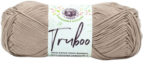 3 Pack - Lion Brand Truboo Yarn-Sand - 837-125 - 023032082219