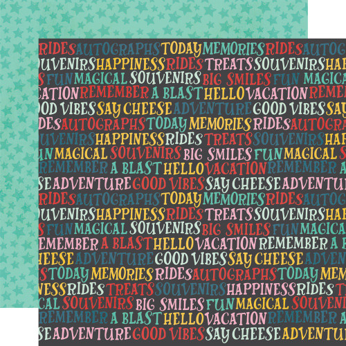 25 Pack - Simple Stories Happiest Place Double-Sided Cardstock 12"X12"-So Much Happy - 5A003JMS-1HDVT - 810191522737