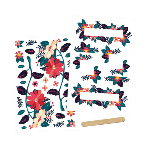 3 Pack - Tonic Studios Rub-Ons-Lillies Floral Frames - 5A002H6X-1GJRF