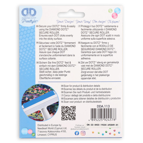 2 Pack - Diamond Dotz Secure Roller-ROLLER - 5A002JJL-1GL22