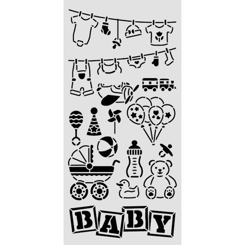 3 Pack - Stamperia Stencil 4.72"X9.84"-Baby Elements - 5A003H4L-1HC7S