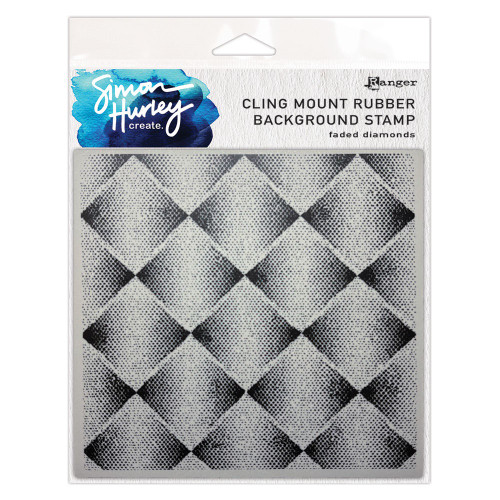 Simon Hurley create. Cling Mount Stamp 6X6-Faded Diamonds - 5A003MMS-1HJ45 - 789541093558