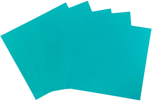 25 Pack - American Crafts Smooth Cardstock 12"X12"-Aqua - AM71-285