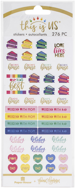 3 Pack - This Is Us Functional Sticker Set 208/Pkg-Co-Parenting - STFN5504 - 767636837348