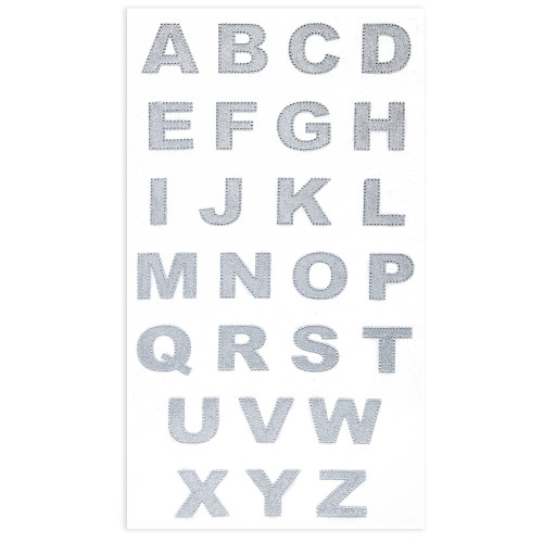 Craft Perfect Bling Sheet 2/Pkg 1.5"-Crystal Letters - 5A003MW4-1HJBG