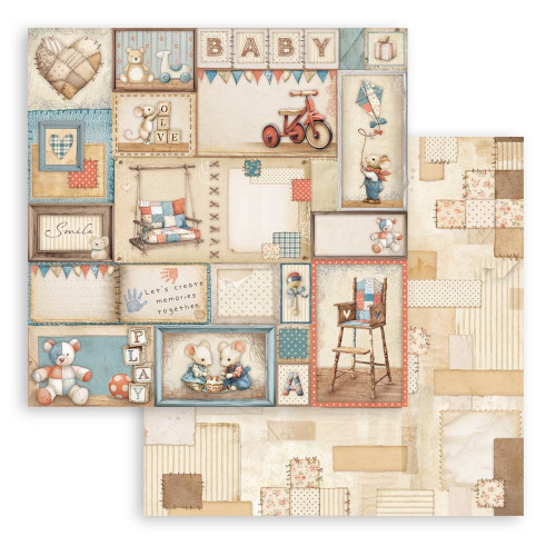 3 Pack - Stamperia Double-Sided Paper Pad 8"X8" 6/Pkg-Baby - 5A003H56-1HC8X