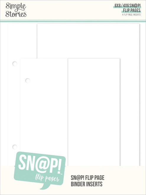 3 Pack - Simple Stories SN@P Flip Pages-4"X6"/6"X8" - 5A003J5V-1HDG9 - 810191524229