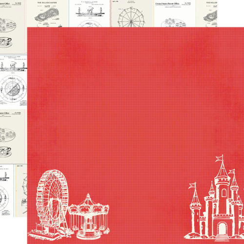 25 Pack - Simple Stories Happiest Place Double-Sided Cardstock 12"X12"-This Right Here - 5A003JMS-1HDVC - 810191522720