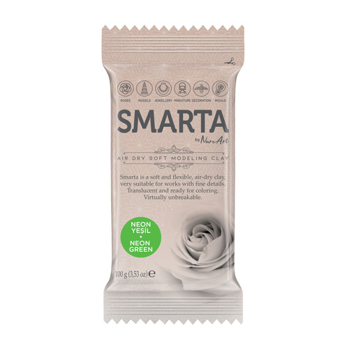 Smarta Air Dry Modeling Clay 100gr-Neon Green - A5003MNL-H1J57 - 8682923974426