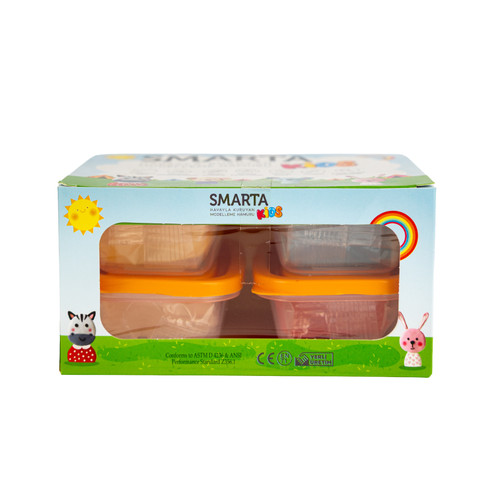 Smarta Kids Air Dry Modeling Clay 70gr-Four Color Set - A5003MP7-H1J78 - 8683451100158