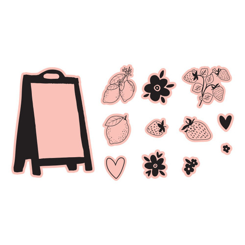 Simple Stories Etched Dies-Pink Lemonade - 5A003LGW-1HGQM