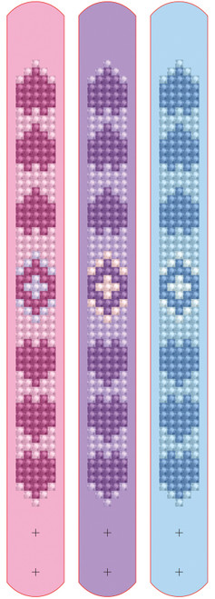 2 Pack - Diamond Dotz DOTZIES Diamond Art Bracelet Kit 1"X9"-Assorted Love 3/Pkg - DTZ11006