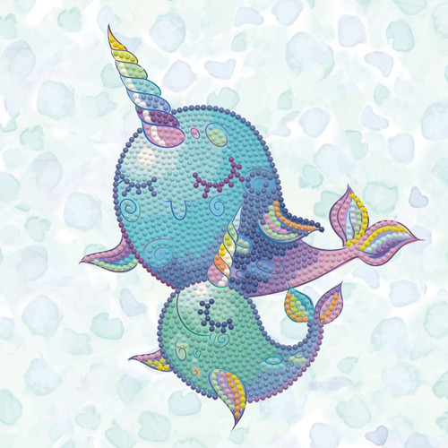 2 Pack - Diamond Dotz Diamond Art Box Kit 8.6"X8.6"-Narwhal Dreams - DBX008