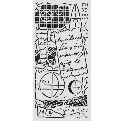 Stamperia Stencil 4.72"X9.84"-A New Beginning Notes - 5A003KZZ-1HGJ3