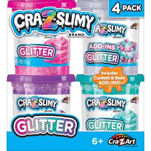 Cra-Z-Art Cra-Z-Slimy-Glitter - 4/Pkg - 5A003MB4-1HHSK
