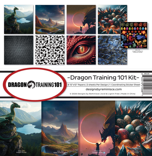 Reminisce Collection Kit 12"X12"-Dragon Training - 5A003MCM-1HHV7 - 840310210887