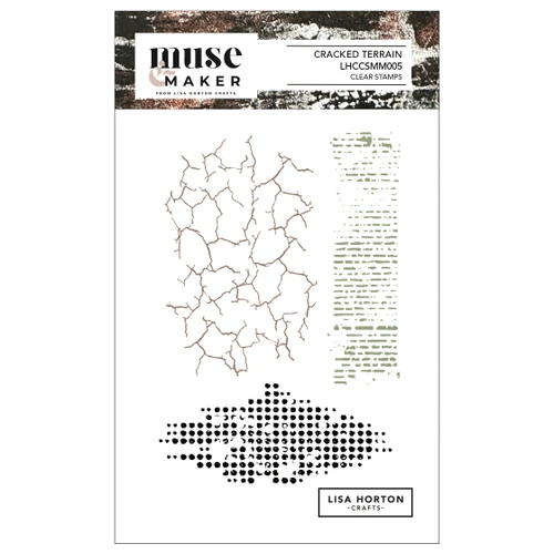 Lisa Horton Crafts Muse & Maker A6 Clear Stamp Set-Cracked Terrain - A5003MBL-H1HTR - 780627351951
