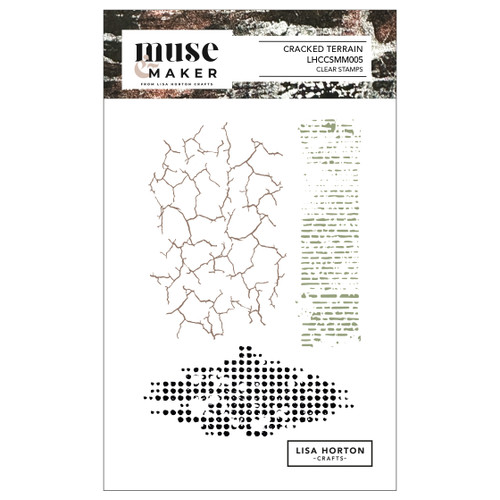 Lisa Horton Crafts Muse & Maker A6 Clear Stamp Set-Cracked Terrain - 5A003MBL-1HHTR - 780627351951