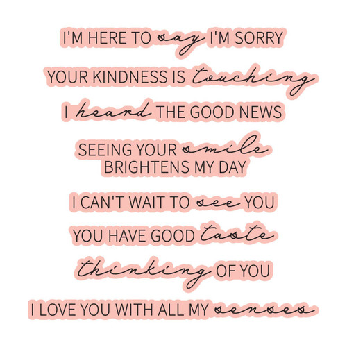 Spellbinders Press + Foil Plate & Die Set-All My Senses - 5A003LGS-1HGQT