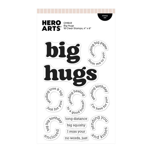 Hero Arts Stamp Set-Big Hugs - 5A003LG1-1HGQW - 085700951623