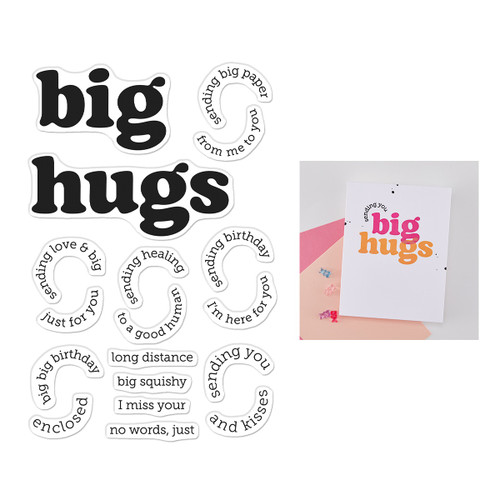 Hero Arts Stamp Set-Big Hugs - 5A003LG1-1HGQW Hero Arts Stamp Set-Big Hugs - 5A003LG1-1HGQW