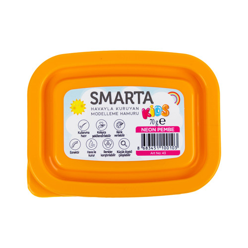 Smarta Kids Air Dry Modeling Clay 70gr-Neon Pink - A5003MP6-H1J6G
