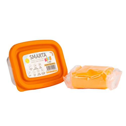 Smarta Kids Air Dry Modeling Clay 70gr-Neon Orange - A5003MP6-H1J6J - 8683451100097