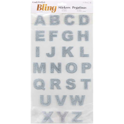 3 Pack - Craft Perfect Bling Sheet 2/Pkg 1.5"-Crystal Letters - 5A003MW4-1HJBG - 726465316295