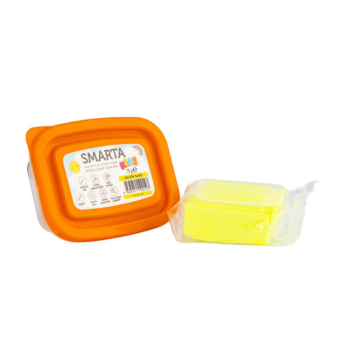 Smarta Kids Air Dry Modeling Clay 70gr-Neon Yellow - A5003MP6-H1J6P - 8683451100127