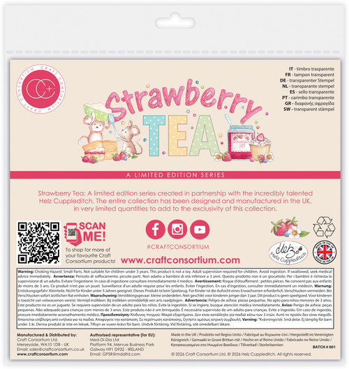 Craft Consortium Photopolymer A6 Stamp Set-So Sweet - 5A003MRT-1HJ86 Craft Consortium Photopolymer A6 Stamp Set-So Sweet - 5A003MRT-1HJ86