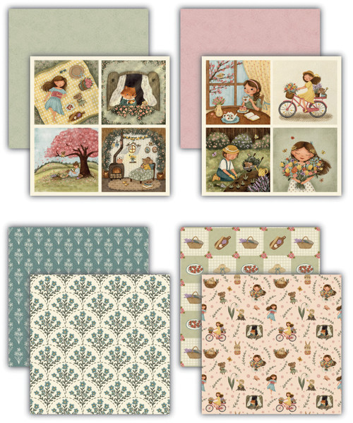 Craft Consortium Double-Sided Paper Pad 8"X8" 36/Pkg-Olivia's Wildflower Adventures - 5A003MRW-1HJ88