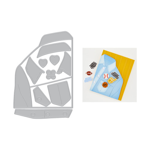 Hero Arts Die Set-Jean Jacket - 5A003LF7-1HGRF