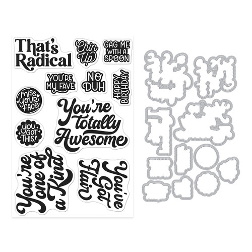 Hero Arts Stamp & Cut-Totally Awesome - 5A003LFC-1HGRT