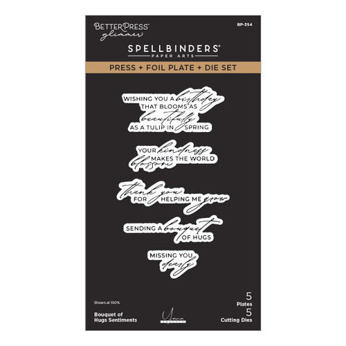 Spellbinders Press + Foil Plate & Die Set-Bouquet of Hugs - 5A003LGY-1HGRX - 810205711959
