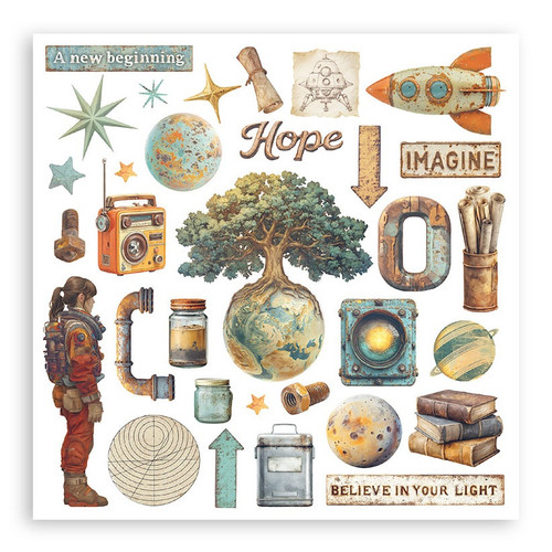 Stamperia Junk Journal and Rub On Bundle-A New Beginning - 5A003LGQ-1HGQ4