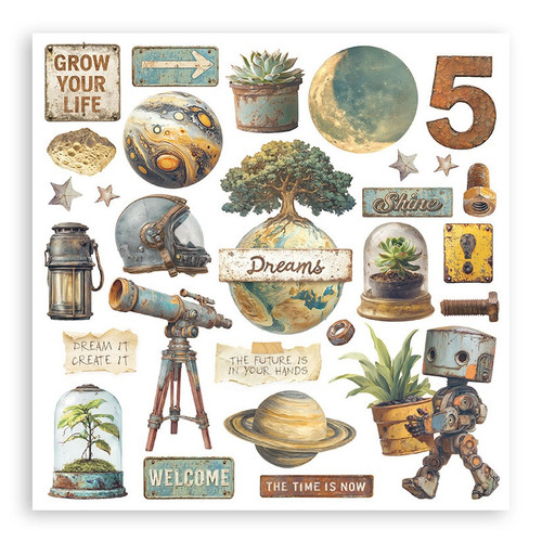 Stamperia Junk Journal and Rub On Bundle-A New Beginning - 5A003LGQ-1HGQ4