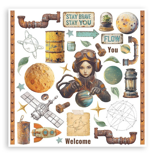 Stamperia Junk Journal and Rub On Bundle-A New Beginning - 5A003LGQ-1HGQ4