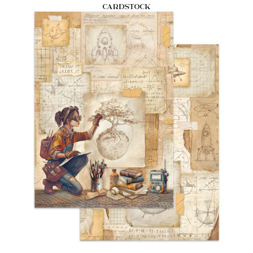 Stamperia Junk Journal Stickers, Cut-Outs & Backgrounds-A New Beginning - 5A003KZY-1HGJ1 Stamperia Junk Journal Stickers, Cut-Outs & Backgrounds-A New Beginning - 5A003KZY-1HGJ1