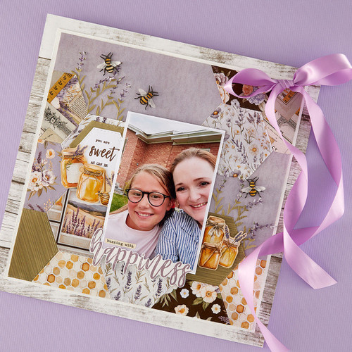 Simple Stories Etched Dies-Lavender Fields Hexagons - 5A003LH4-1HGS8