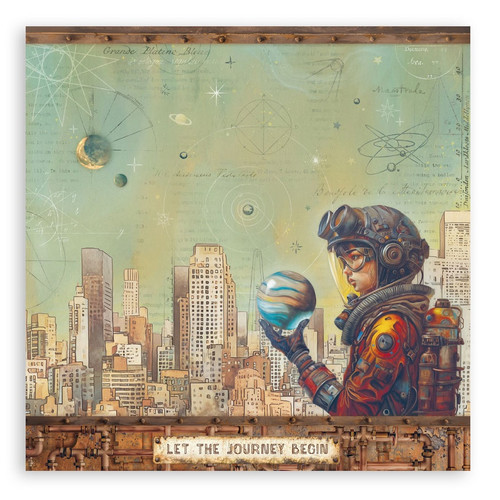 Stamperia Single-Sided Paper Pad 12"x12" 22/Pkg-A New Beginning - 5A003L0R-1HGJ2