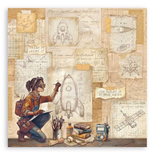 Stamperia Single-Sided Paper Pad 12"x12" 22/Pkg-A New Beginning - 5A003L0R-1HGJ2