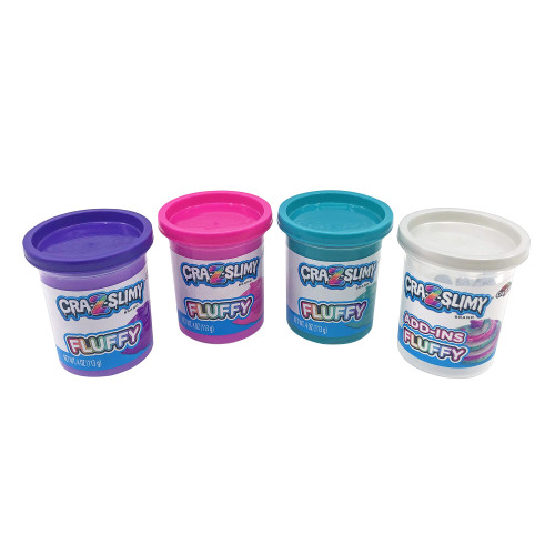 Cra-Z-Art Cra-Z-Slimy-Fluffy - 4/Pkg - 5A003M9M-1HHSP