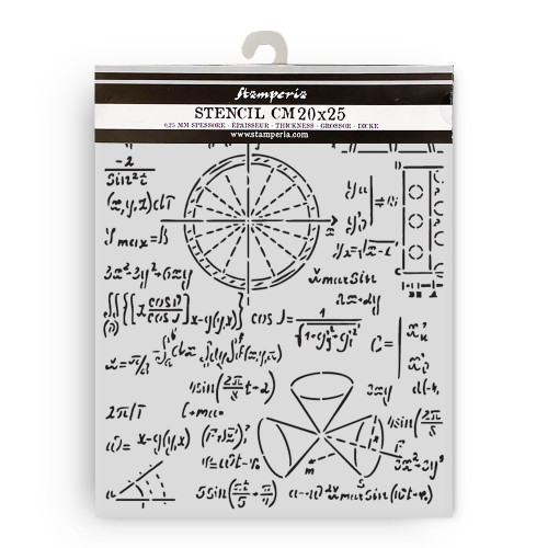 Stamperia Stencil 7.87"X9.84"-A New Beginning Formulas - 5A003KZX-1HGJ7 - 5993110051244