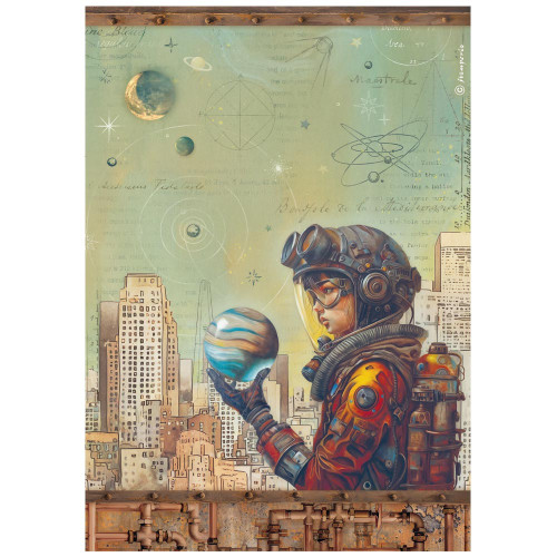 Stamperia Rice Paper Sheet A4-A New Beginning Save The Planet - 5A003L0H-1HGJ8 - 5993110051367