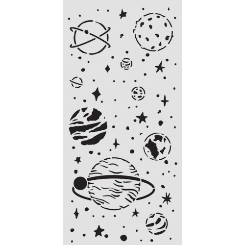 Stamperia Stencil 4.72"X 4.72"-A New Beginning Planetary - 5A003L09-1HGJG