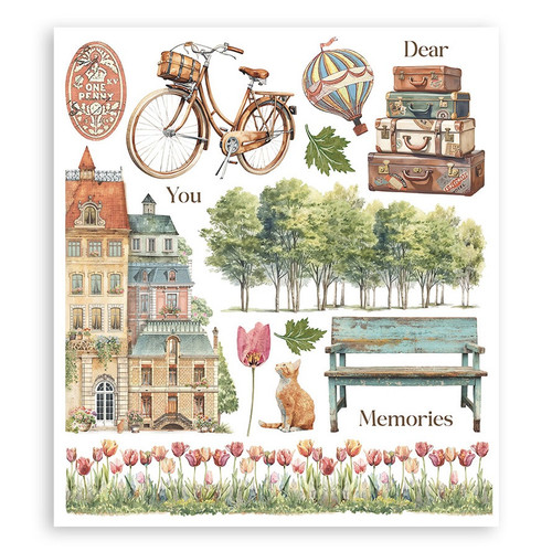 Stamperia Assortment Rub-On 8"X9" - 6/Pkg-Art of Traveling - 5A003L0B-1HGJJ