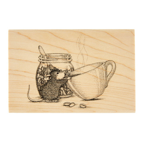 House-Mouse Wood Mount Stamp-Brew-tiful Day - 5A003KK1-1HG0Z - 810176102718
